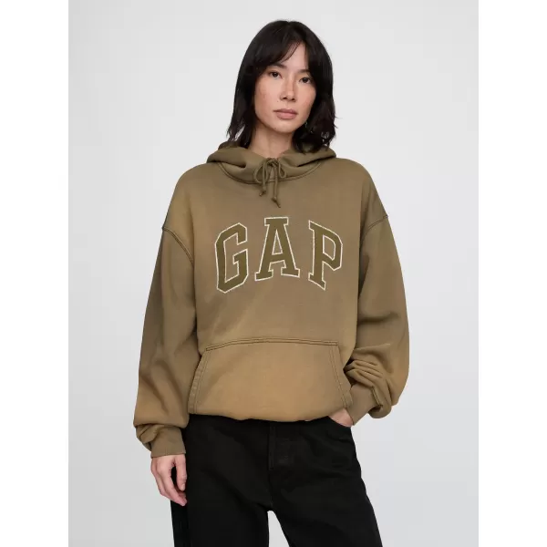  Férfi pulóver GAP LOGO PULLOVER HOODIE 745166-00 KAKUKKFŰ 