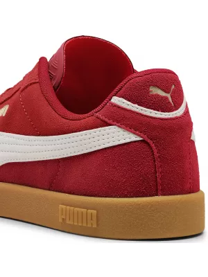 Csizma PUMA CLUB II ERA SUEDE 400717-08 FORATRED/P.WHITE/ FORATRED/P.WHITE/PUMA GOLD