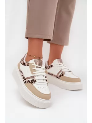 Női tornacipő BIG STAR SS274357 WHITE/BEGE Big Star Shoes