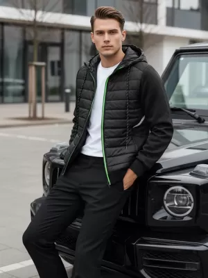 Férfi dzseki DSTREET TX4394 FEKETE