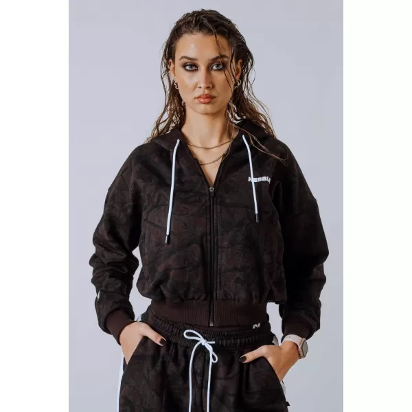  Cipzáras kapucnis POWER 895 DARK BROWN CAMO Nebbia 