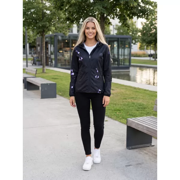  Női prémium softshell kabát ALTISPORT VOJ/ALW077JACK01 FEKETE/LILA 