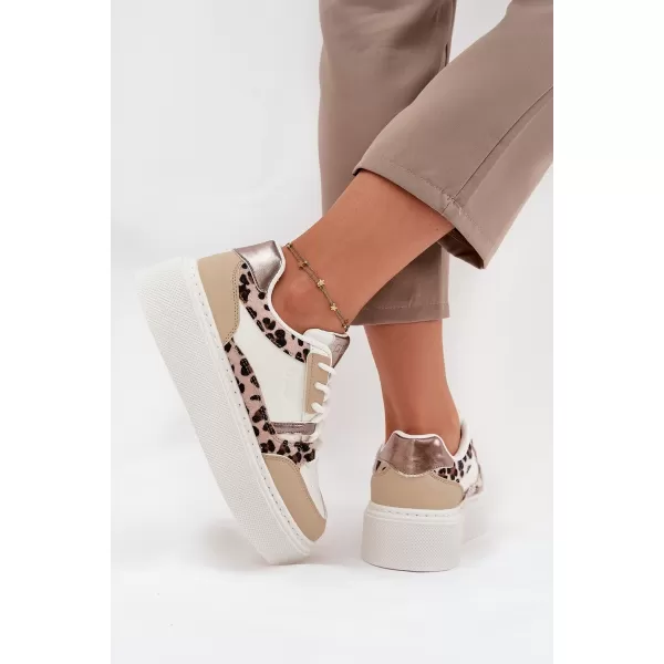  Női tornacipő BIG STAR SS274357 WHITE/BEGE Big Star Shoes 