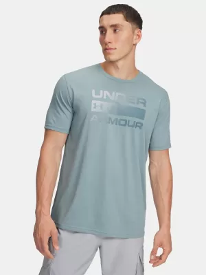 Férfi póló UNDER ARMOUR UA TEAM ISSUE WORDMARK SS 1329582-323 ZÖLD