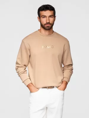 Férfi pulóver OMBRE OM-SNBC-0199 BÉZS