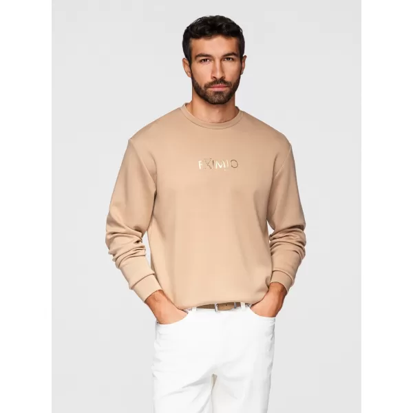  Férfi pulóver OMBRE OM-SNBC-0199 BÉZS 