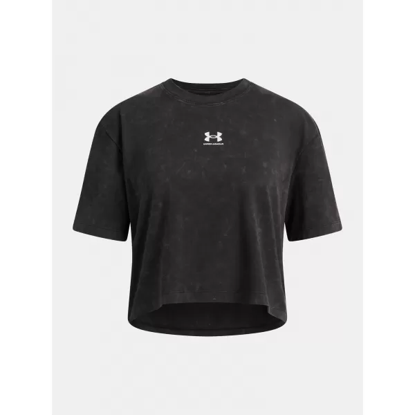  Lányos póló UNDER ARMOUR UA G RIVAL WASH SS 6011673-001 FEKETE 