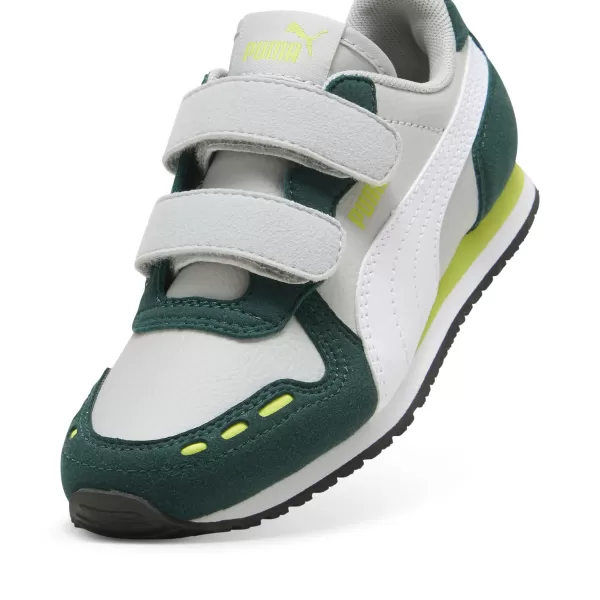  Gyerekcipők PUMA CABANA RACER SL 20 V PS 383730-19 VILÁGOSSZÜRKE/FEHÉR/SÖTÉT MIRTUSZ 