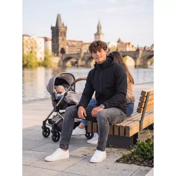 Férfi softshell kabát ALTISPORT NoPrint NP/ALM845 ÉBENFA SZÜRKE 