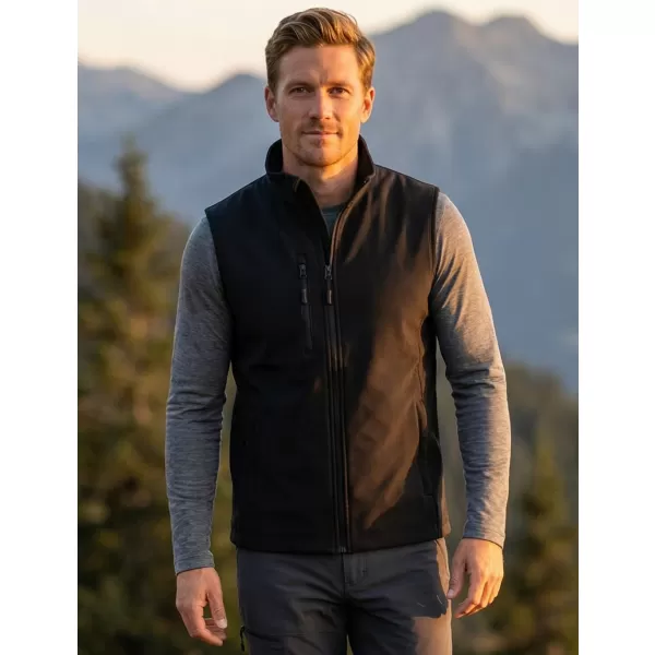  Férfi softshell mellény ALTISPORT NoPrint NP/ALM865 FEKETE 