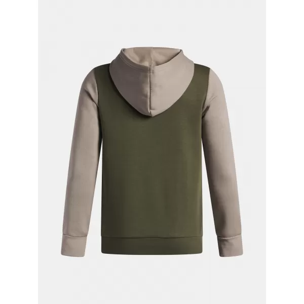  Fiú pulóver UNDER ARMOUR UA RIVAL FLC CBLCK GRPHC HD 6004994-390 ZÖLD 