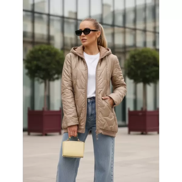  Női kabát DSTREET TY5547 KARAMELLA 