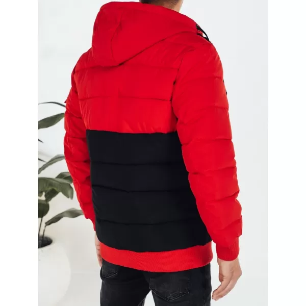  Férfi dzseki DSTREET TX5100 FEKETE/PIROS 