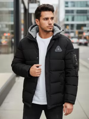 Férfi dzseki DSTREET TX5091 FEKETE