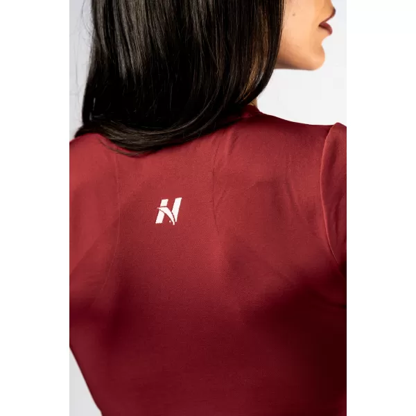  Varrat nélküli crop top rövid ujjú POWER 891 RED Nebbia 