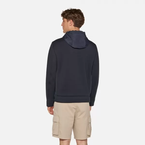  Férfi pulóver GEOX SWEATER G012321 SÖTÉTKÉK 