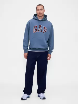 Férfi pulóver GAP LOGO PULLOVER HOODIE 781237-01 BÚZAVIRÁG