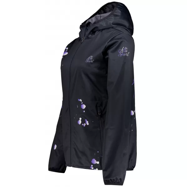  Női prémium softshell kabát ALTISPORT VOJ/ALW077JACK01 FEKETE/LILA 