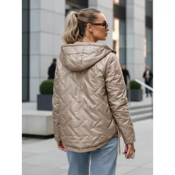  Női kabát DSTREET TY5633 KARAMELLA 
