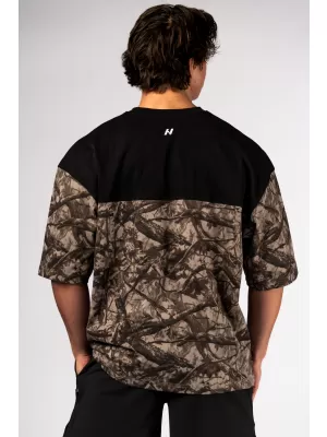 Túlméretes póló POWER 898 LIGHT BROWN CAMO Nebbia