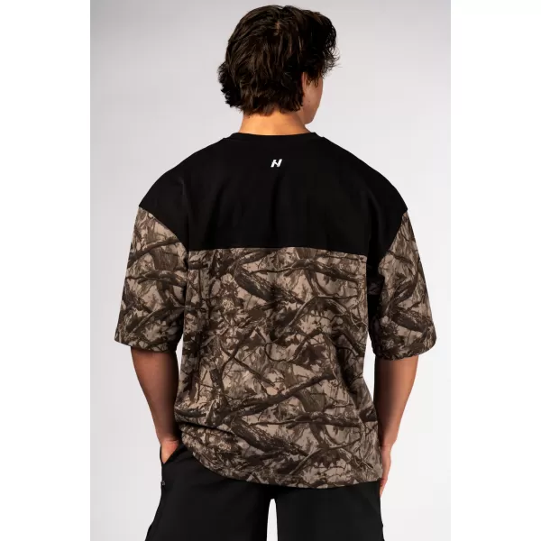  Túlméretes póló POWER 898 LIGHT BROWN CAMO Nebbia 