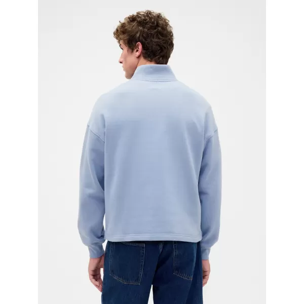  Pulóver GAP CORP LOGO HALF ZIP 873446-01 NAPOS SZÜRKE 