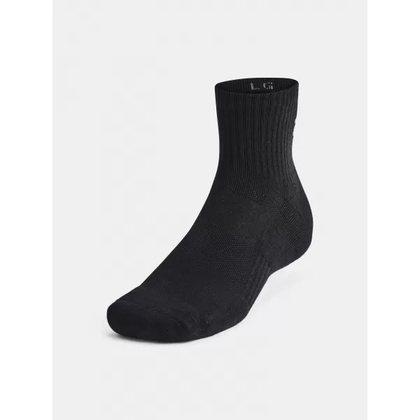 Zokni UNDER ARMOUR UNISEX UA TC QTR (3 PÁRY) 1386372-001 FEKETE 