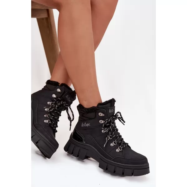  Női téli csizma LEE COOPER LCJ-25-31-3911 FEKETE 
