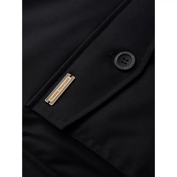  Férfi parka OMBRE OM-JAPJ-0287 FEKETE 