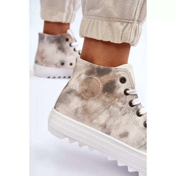  Női tornacipő BIG STAR LL274047 WHITE/OLIVE Big Star Shoes 