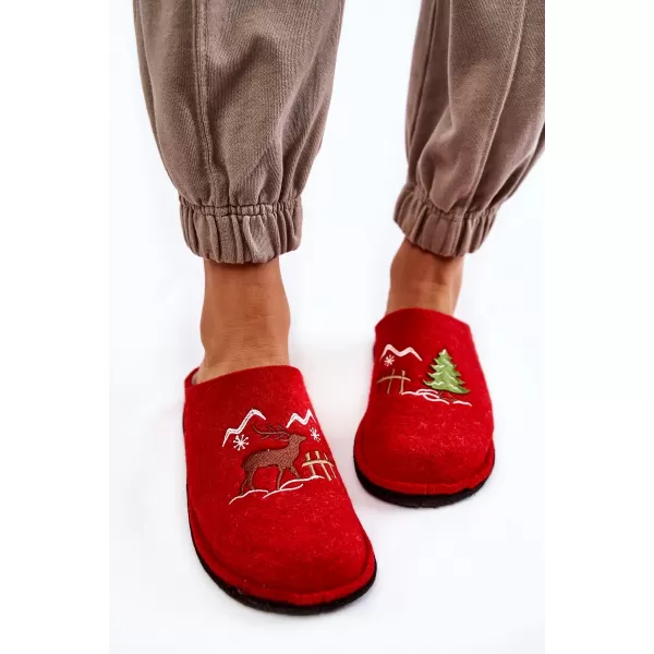  Női papucs BIG STAR KK276017 PIROS/BEGE Big Star cipő 