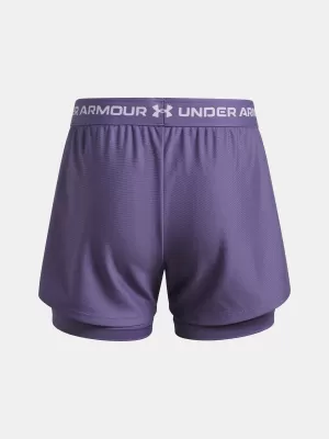 Lány rövidnadrág UNDER ARMOUR UA TECH PLAY UP 2N1 SHORT 6004985-520 LILA