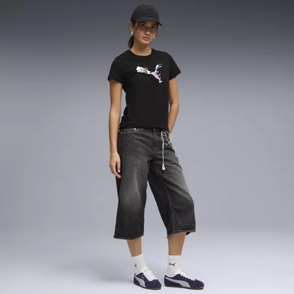  Női póló PUMA GRAPHICS TEE 3 691912_01 PUMA FEKETE 