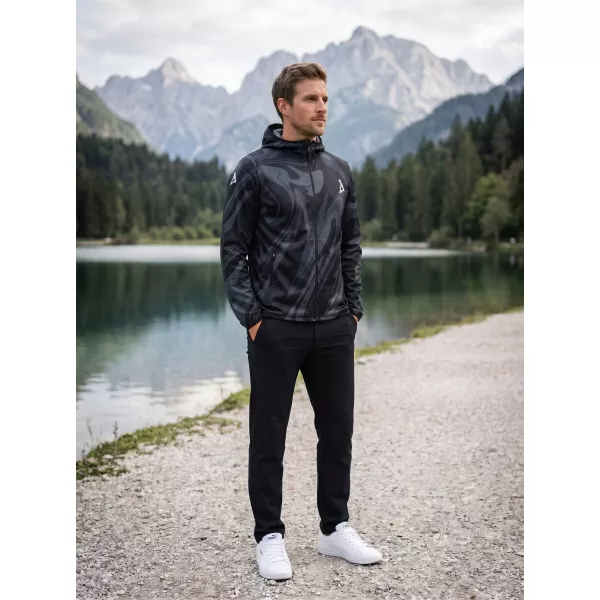  Férfi prémium softshell kabát ALTISPORT VOJ/ALM072JACK01 FEKETE 