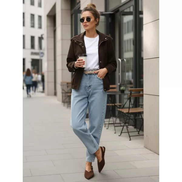  Női kabát DSTREET TY5571 BARNA 