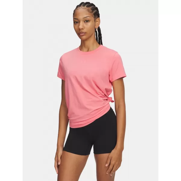  Női póló UNDER ARMOUR UA RIVAL CORE SS 1383648-601 RÓZSASZÍN 