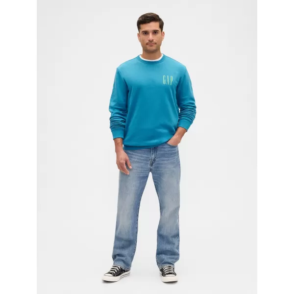  Férfi pulóver GAP LOGO SWEATSHIRT 645634-17 PALA KÉKESZÖLD 
