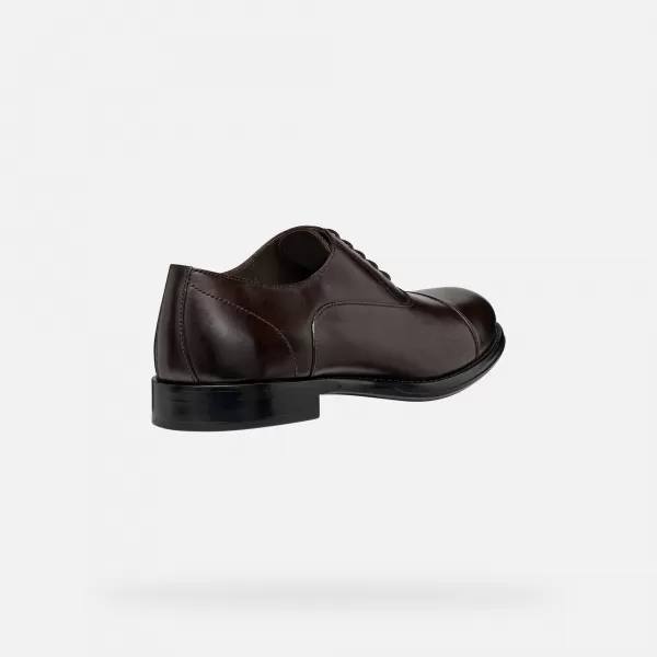  Férfi ruha cipő GEOX BARBERIGO G014409 SÖTÉTBARNA 