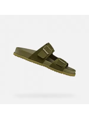Férfi papucs GEOX PARNAIBA G014431 KHAKI