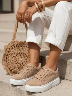 Női cipők DSTREET ZY1373 KHAKI