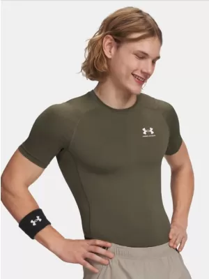 Férfi póló UNDER ARMOUR HG ARMOUR COMP SS 1361518-390 ZÖLD