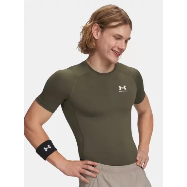  Férfi póló UNDER ARMOUR HG ARMOUR COMP SS 1361518-390 ZÖLD 