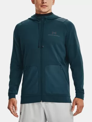 Férfi pulóver UNDER ARMOUR RUSH ALL PURPOSE FZ HD KÉK