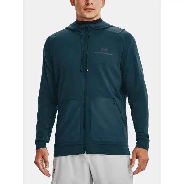  Férfi pulóver UNDER ARMOUR RUSH ALL PURPOSE FZ HD KÉK 