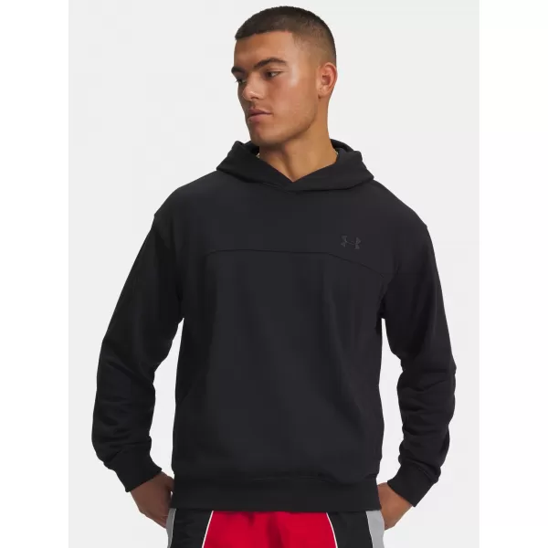  Férfi pulóver UNDER ARMOUR RIVAL LW HOODIE 6012335-001 FEKETE 