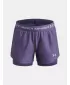 Lány rövidnadrág UNDER ARMOUR UA TECH PLAY UP 2N1 SHORT 6004985-520 LILA