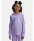 Lány pulóver UNDER ARMOUR UA RIVAL FLC SHIMMER HDY 6004118-538 LILA