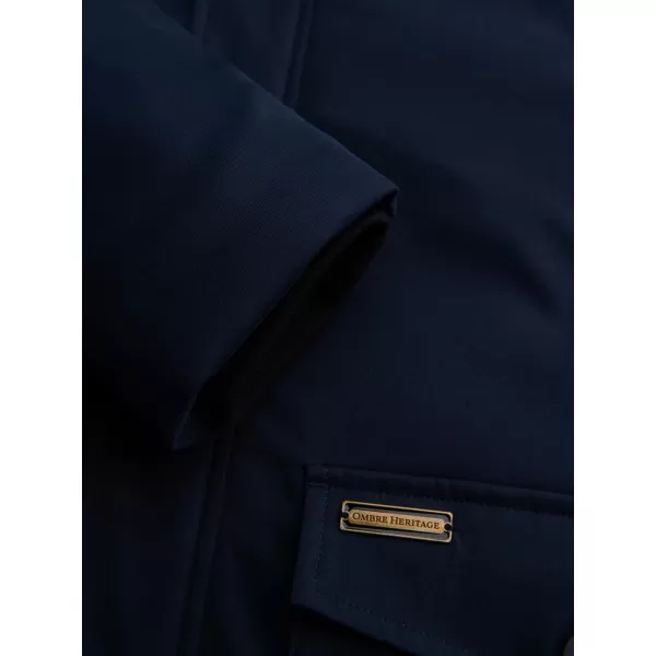  Férfi parka OMBRE OM-JAPJ-0287 SÖTÉTKÉK 