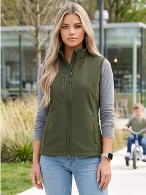 Női softshell mellény ALTISPORT NoPrint NP/ALW965 KATONAI
