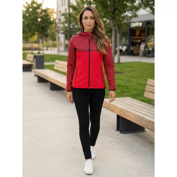  Női prémium softshell kabát ALTISPORT VOJ/ALW048JACK01 PIROS 